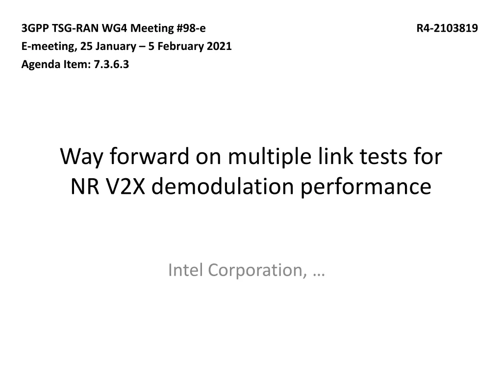 3gpp tsg ran wg4 meeting 98 e e meeting n.w