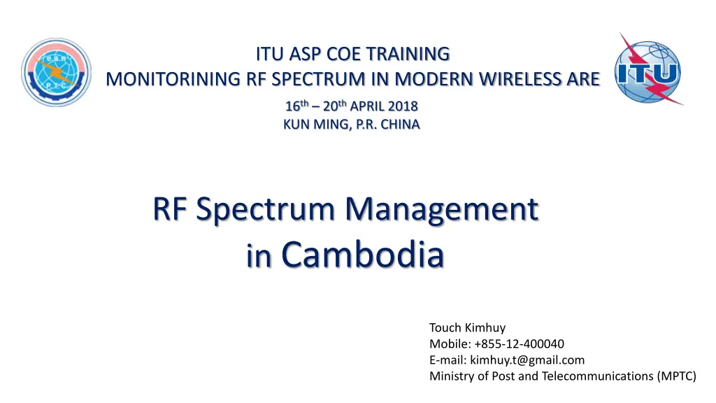 itu asp coe training n.w