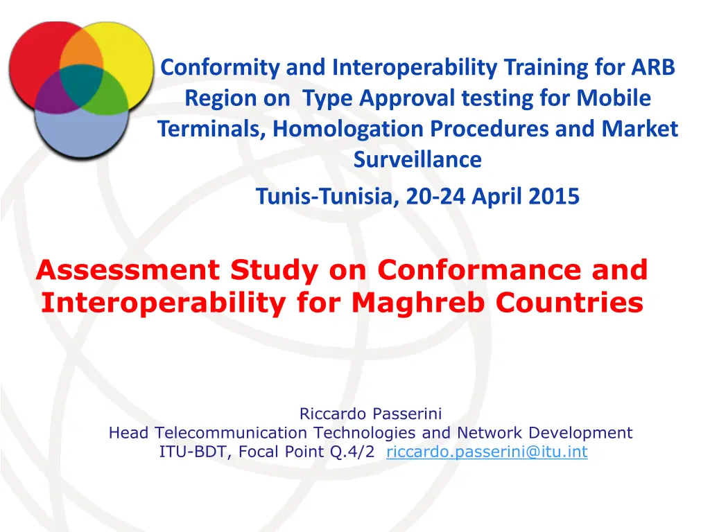 conformity and interoperability training n.w