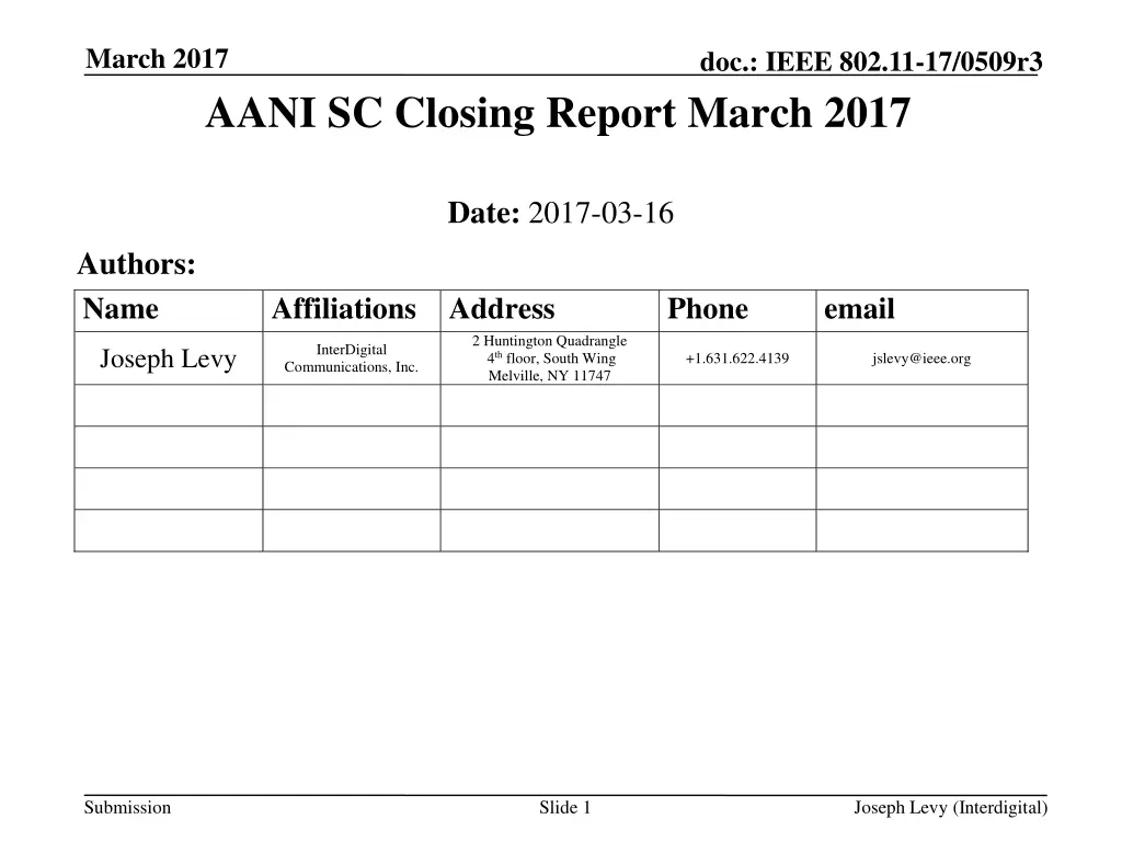 march 2017 n.w