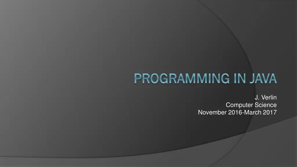 programming in java programming in java n.w