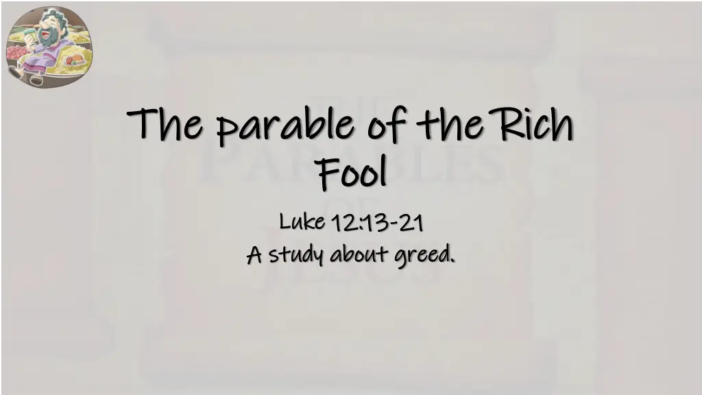 the parable of the rich the parable of the rich n.w