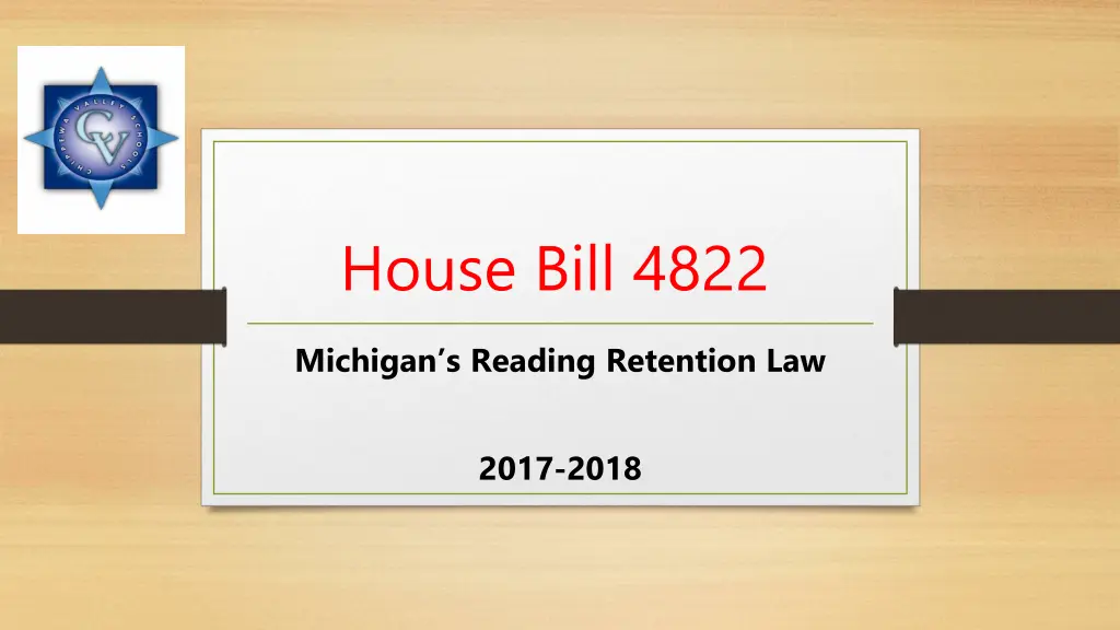 house bill 4822 n.w