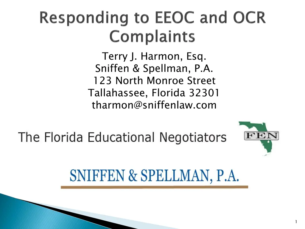 terry j harmon esq sniffen spellman p a 123 north n.w