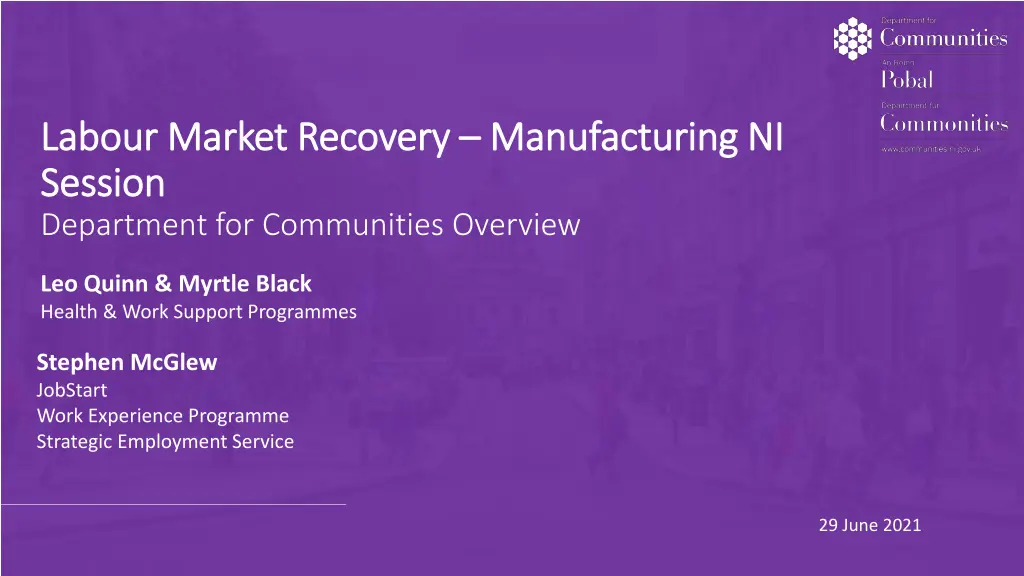 labour market recovery labour market recovery n.w