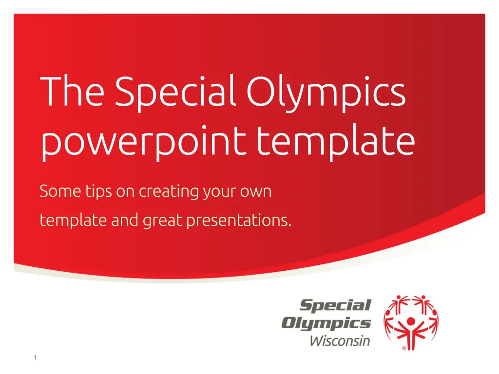 the special olympics powerpointtemplate n.w