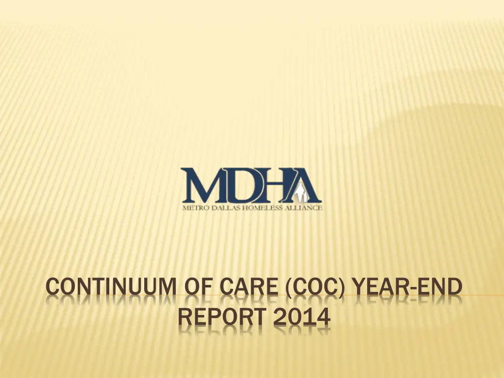 continuum of care coc year end report 2014 n.w
