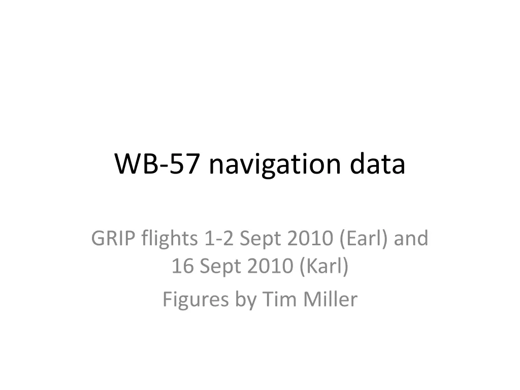 wb 57 navigation data n.w
