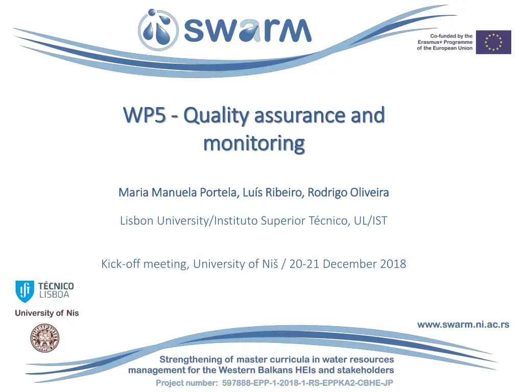 wp5 wp5 quality assurance and quality assurance n.w