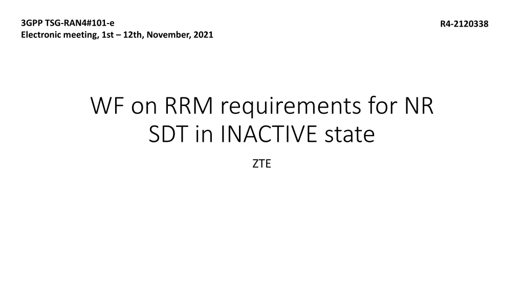 3gpp tsg ran4 101 e electronic meeting 1st 12th n.w