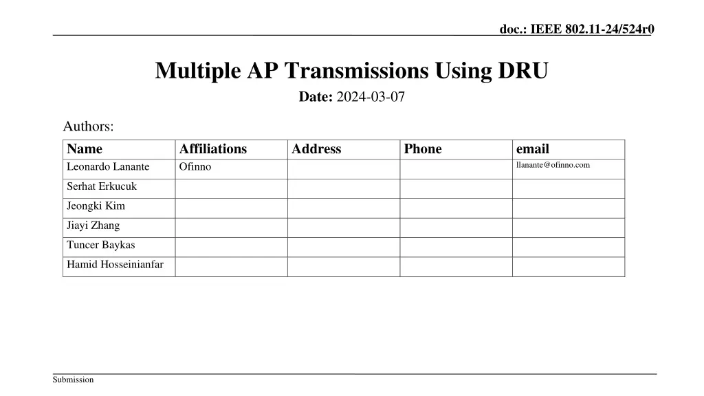 doc ieee 802 11 24 524r0 n.w