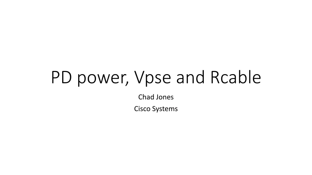 pd power vpse and rcable n.w