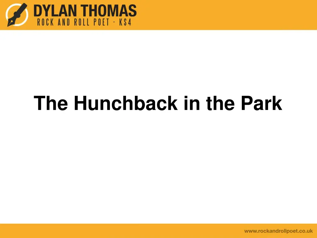 the hunchback in the park n.w