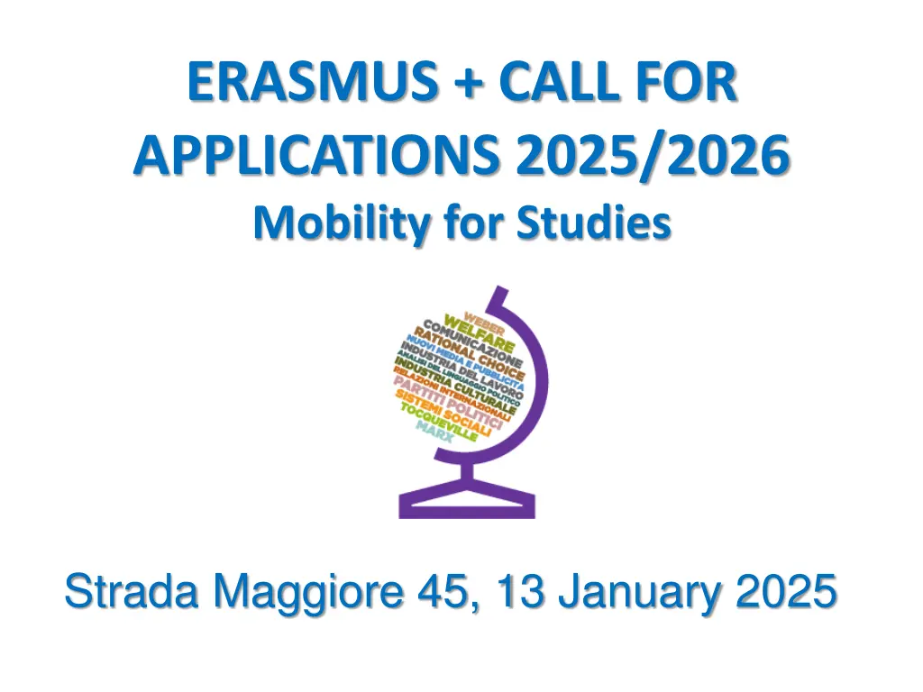 erasmus call for applications 2025 2026 mobility n.w
