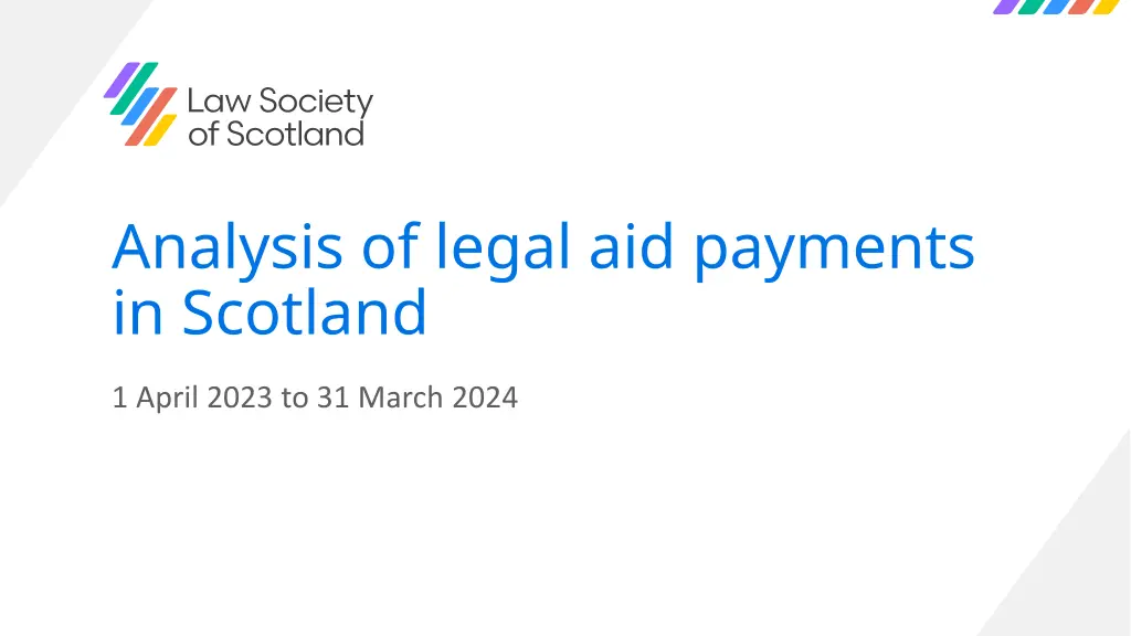 analysis of legal aid payments in scotland n.w
