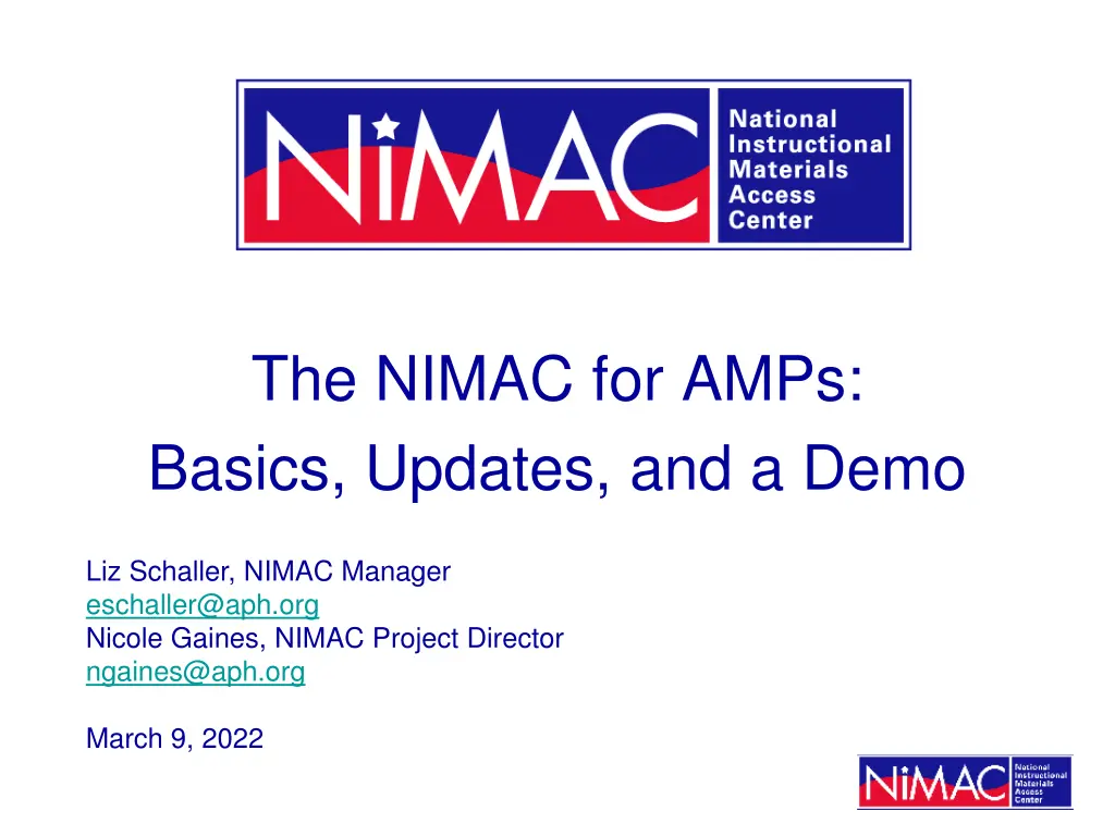 the nimac for amps basics updates and a demo n.w