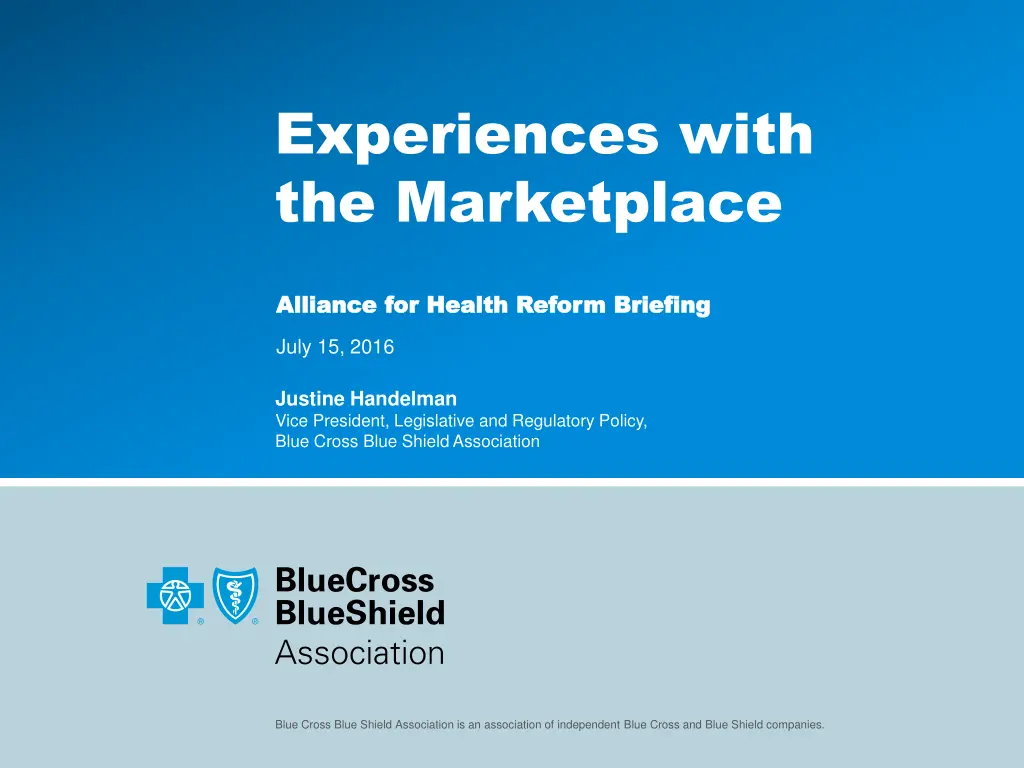 experiences with the marketplace n.w