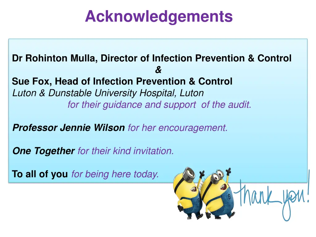 acknowledgements n.w