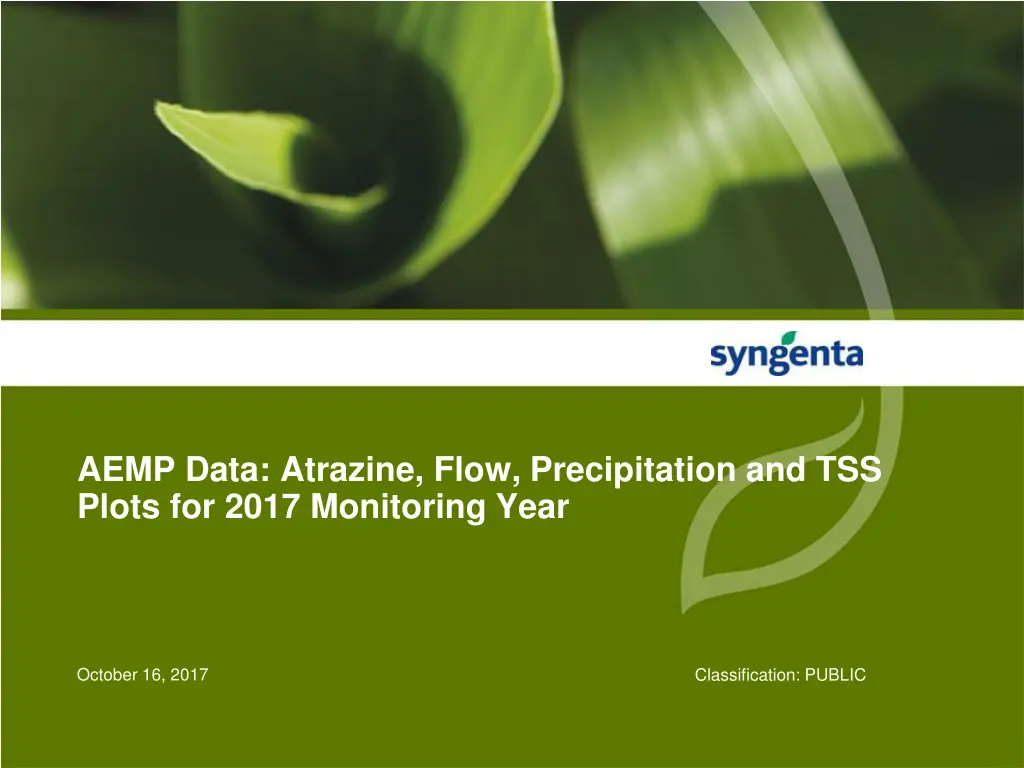 aemp data atrazine flow precipitation n.w