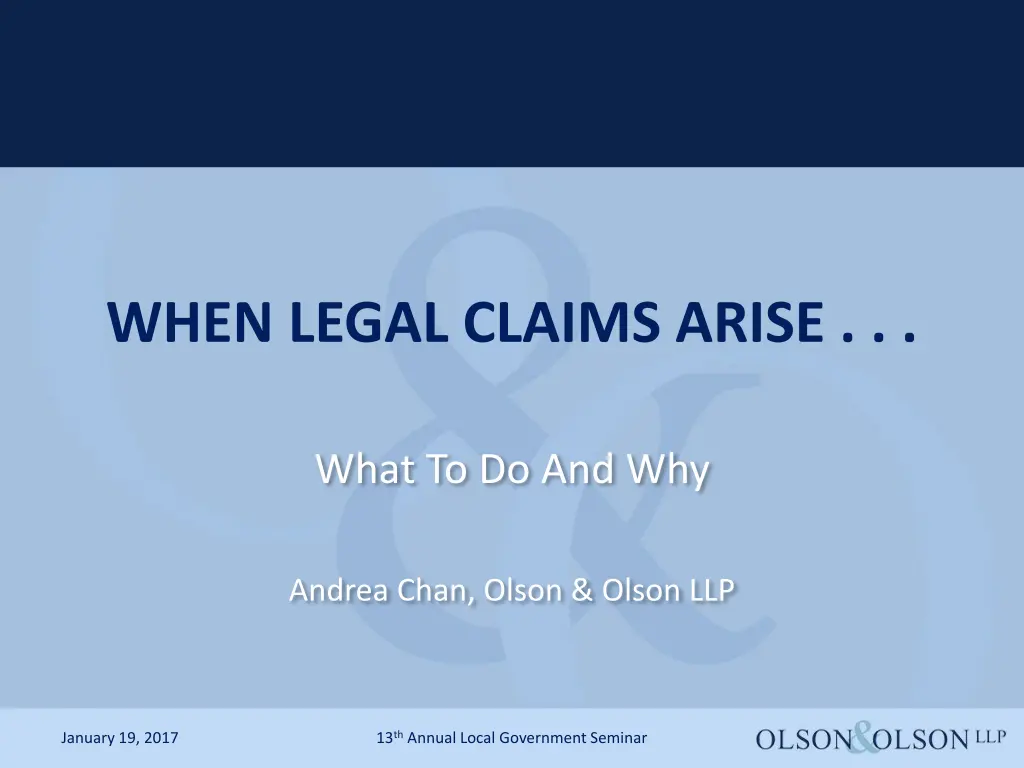 when legal claims arise n.w