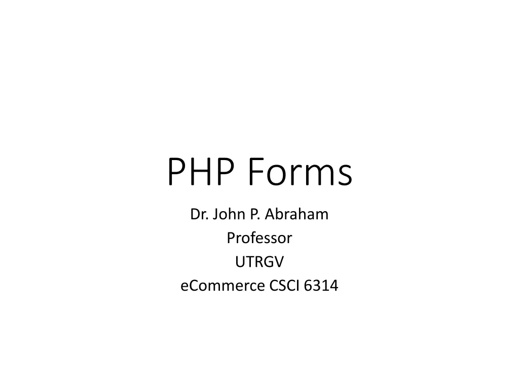 php forms n.w