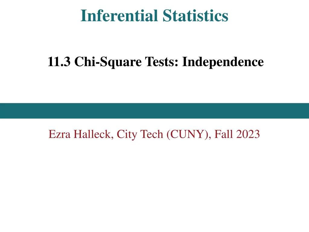 inferential statistics n.w