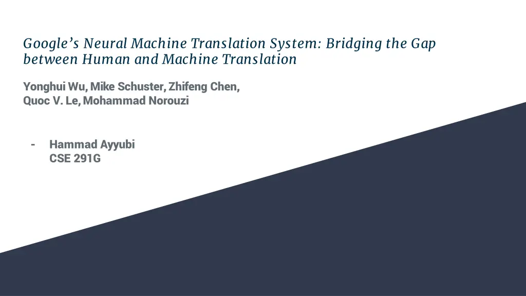 google s neural machine translation system n.w