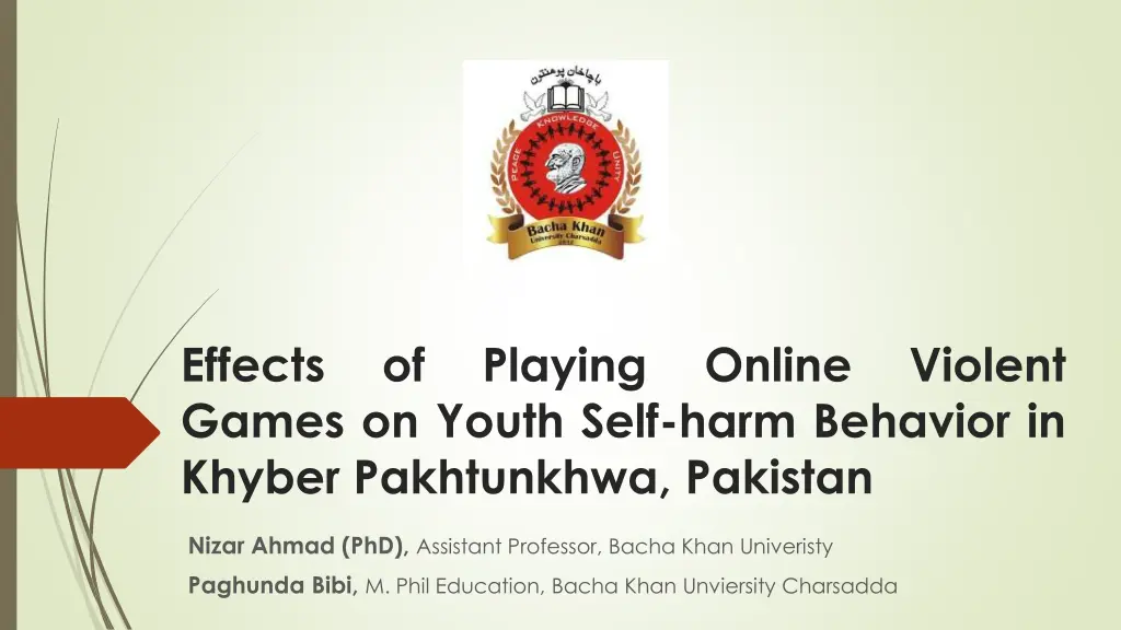effects games on youth self harm behavior n.w
