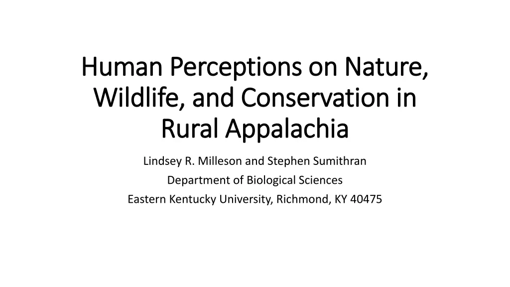 human perceptions on nature human perceptions n.w