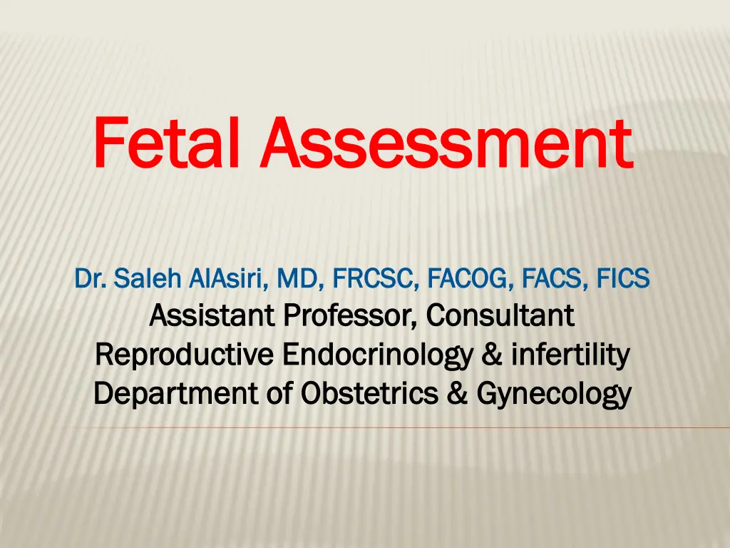 fetal assessment fetal assessment n.w
