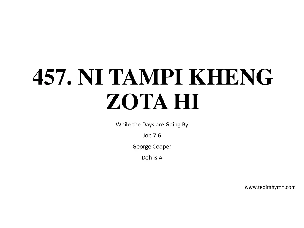 457 ni tampi kheng zota hi n.w