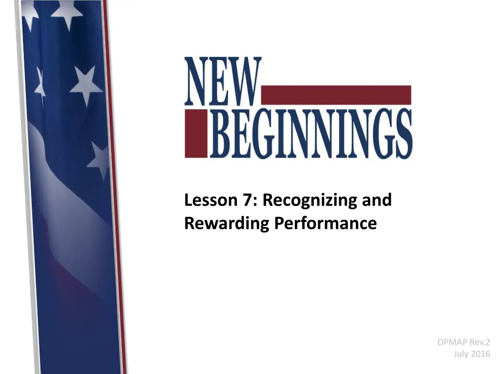 lesson 7 recognizing and rewarding performance n.w