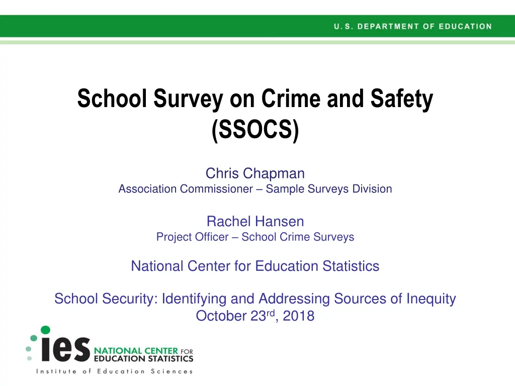 school survey on crime and safety ssocs n.w