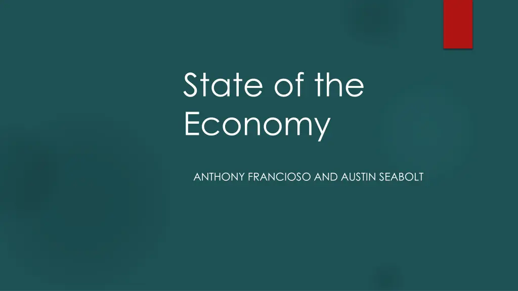 state of the economy n.w