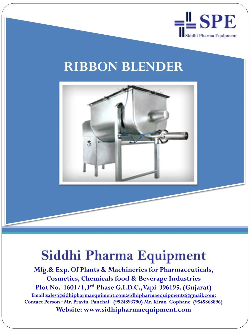 ribbon blender n.w