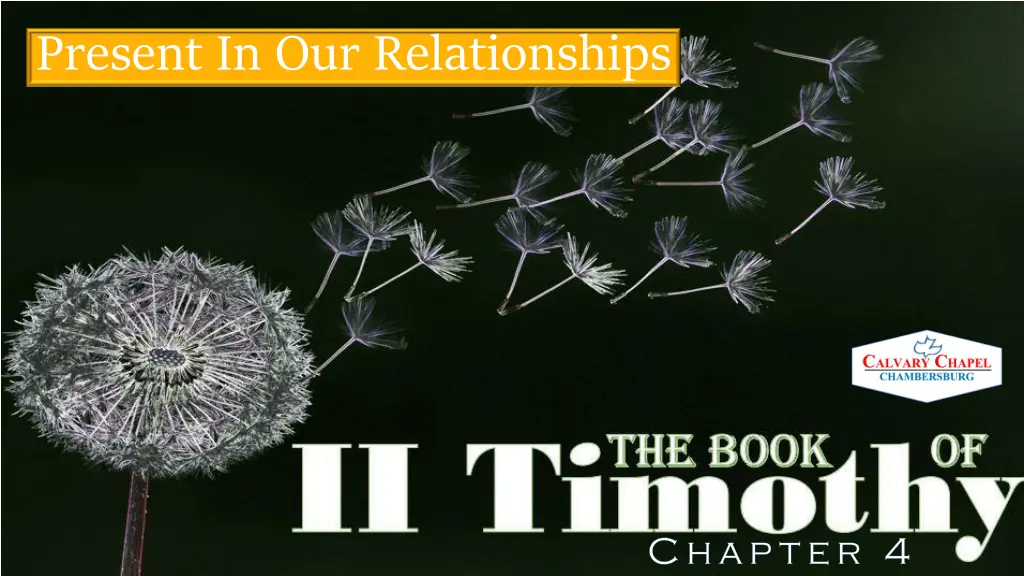 present in our relationships n.w