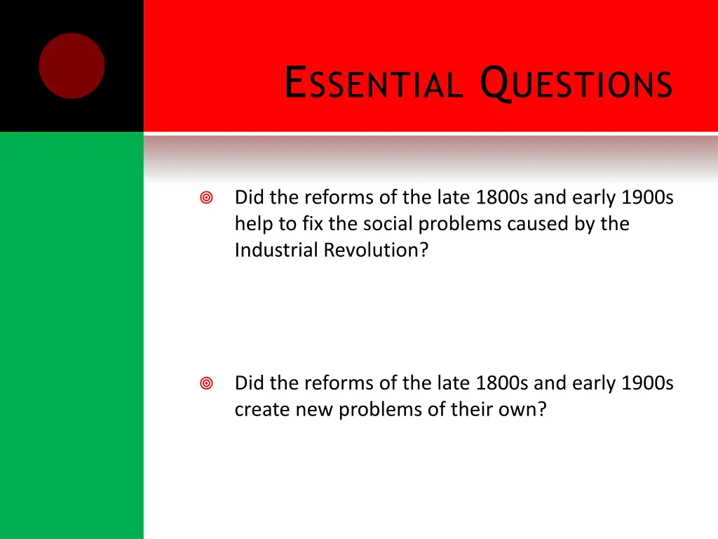 e ssential q uestions n.w
