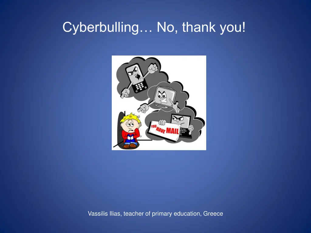 cyberbulling no thank you n.w
