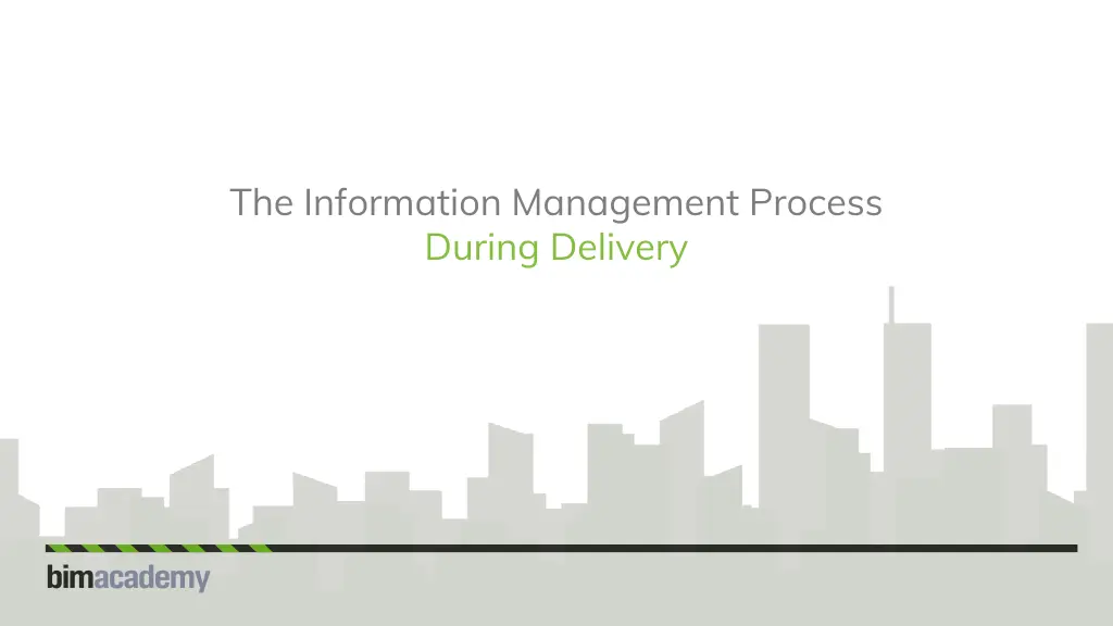the information management process during delivery n.w