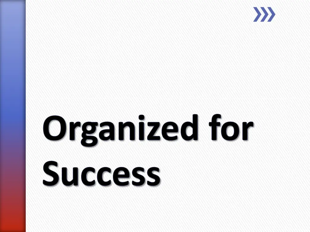 organized for success n.w