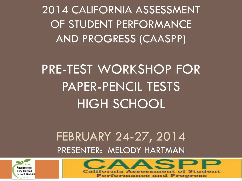 2014 california assessment of student performance n.w