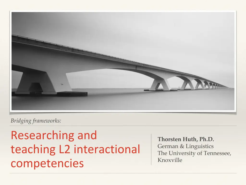 bridging frameworks researching and teaching n.w