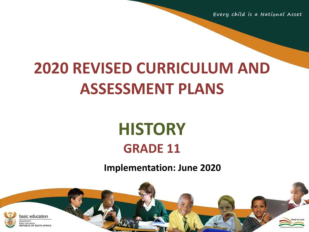 2020 revised curriculum and assessment plans n.w
