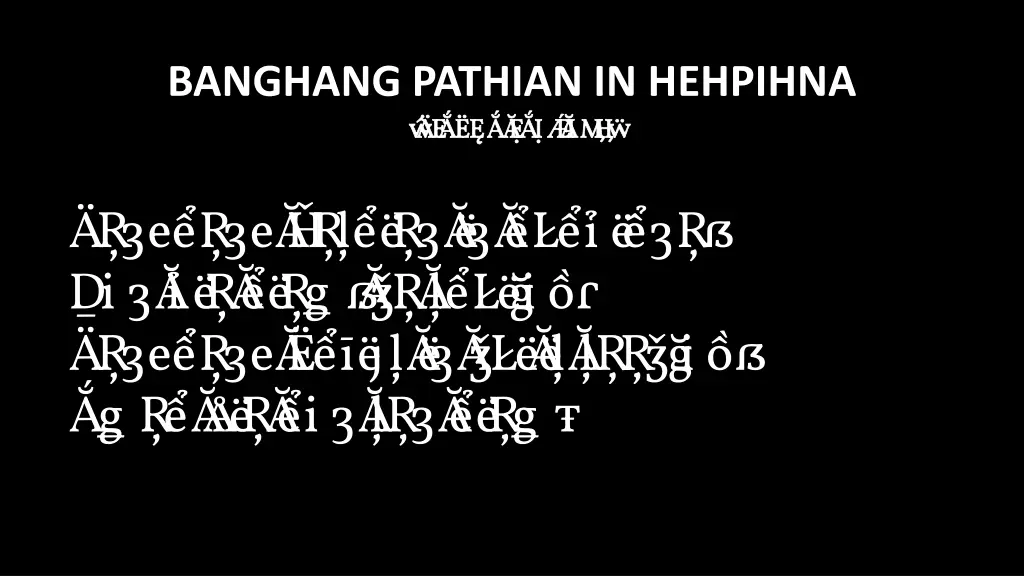 banghang pathian in hehpihna bi akna late n.w