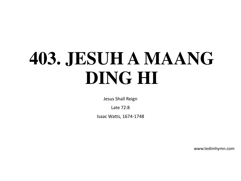 403 jesuh a maang ding hi n.w