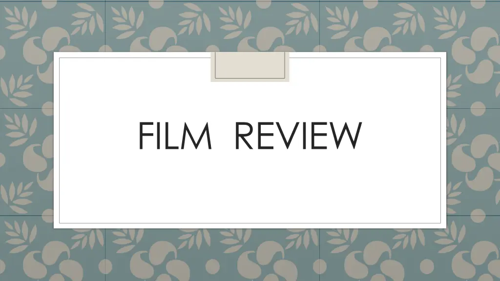 film review n.w