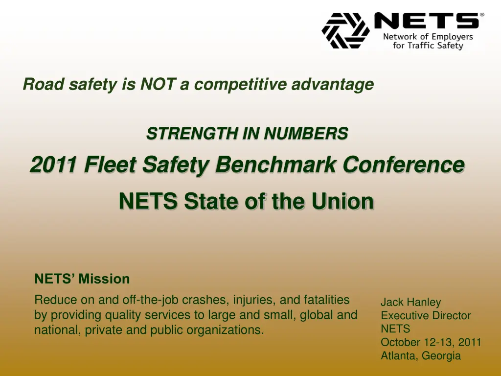 road safety is not a competitive advantage n.w