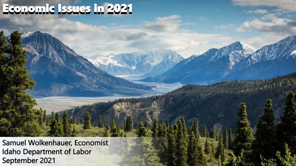 economic economic issues in 2021 issues in 2021 n.w