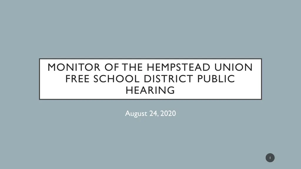 monitor of the hempstead union free school n.w