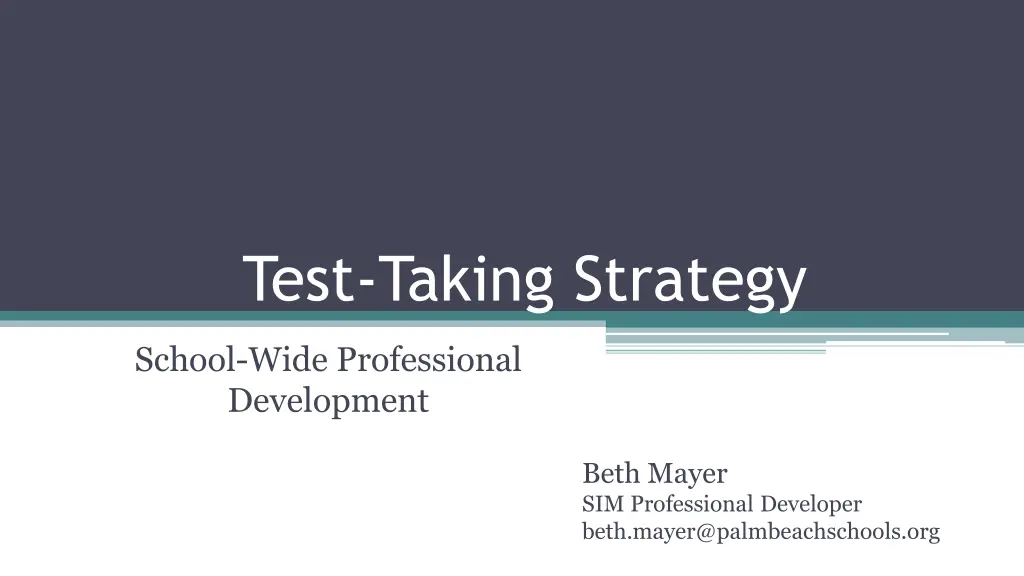 test taking strategy n.w